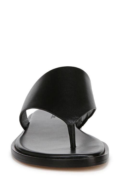 Vince Ellis Leather Slide Sandals In Black