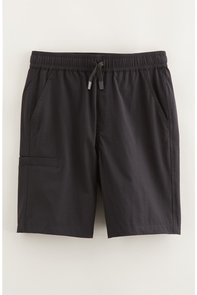 Kids' Performance Drawstring Shorts, Main, color, BLACK