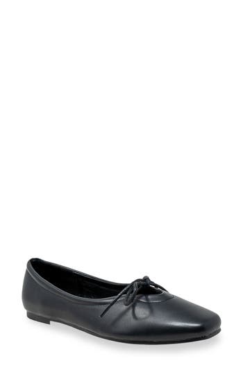 CHASE & CHLOE CHASE AND CHLOE TIE BALLERINA FLAT 