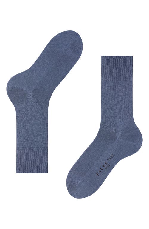 Falke Tiago Organic Cotton Dress Socks In Blue