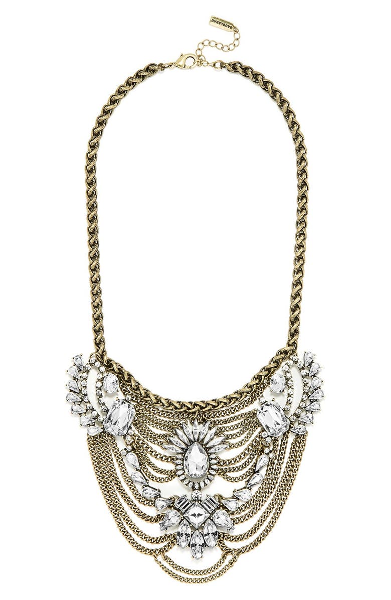BaubleBar 'Crystal Fontainebleau' Bib Necklace, Main, color,