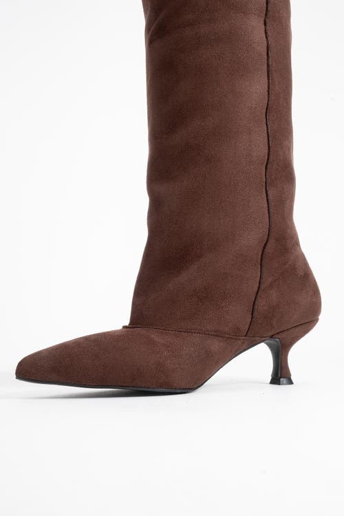 Prologue Shoes Zach Over The Knee Boot In Brown