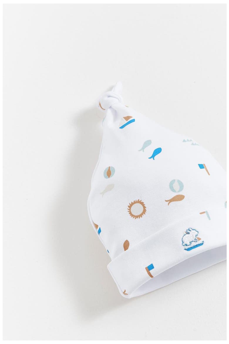 Sailing Knot Beanie for Infant, Alternate, color, BLUE