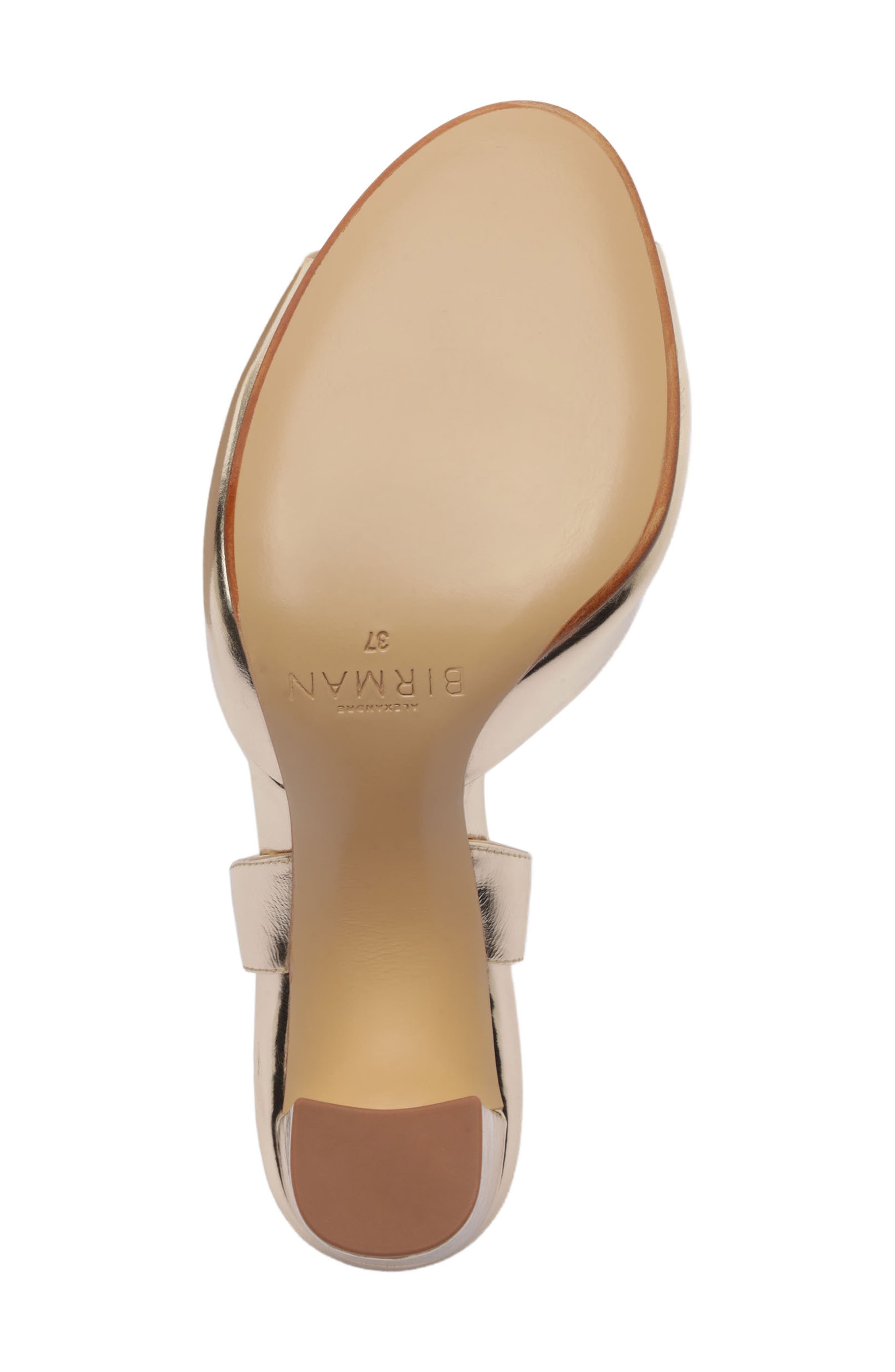 Amy Metallic Leather Sandal, Alternate, color, GOLDEN