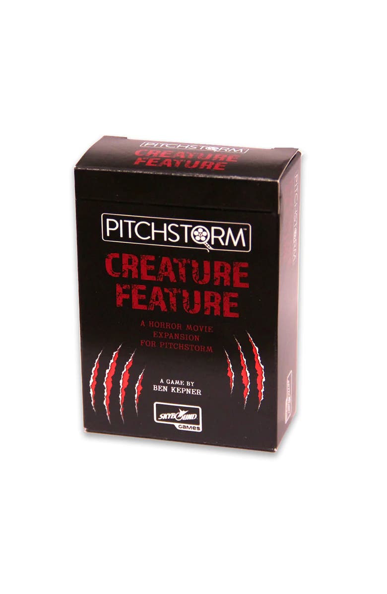 Pitchstorm Creature Feature Deck 100 Horror Movie Cards, Standalone Or Expansion, Main, color, Multicolored