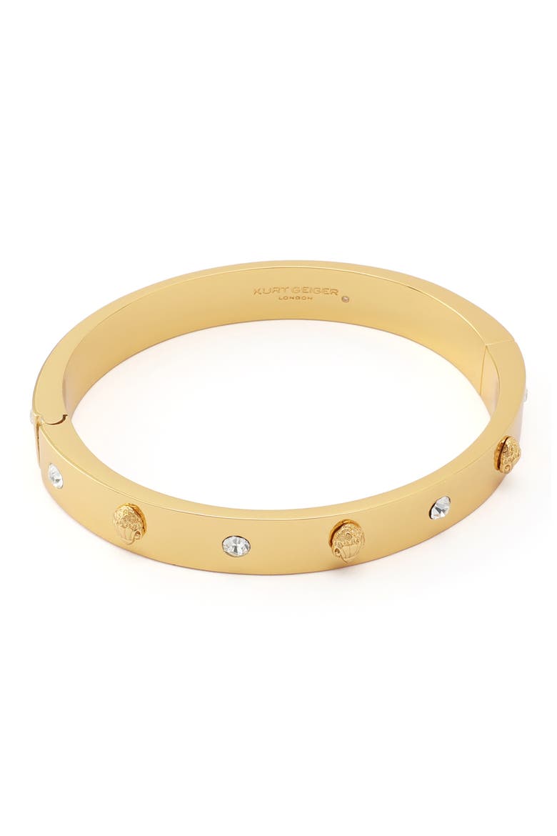 Crystal Hinge Bangle, Alternate, color, SHINY GOLD