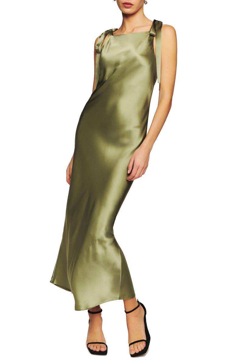 Reformation Aden Floral Silk Maxi Dress, Main, color,