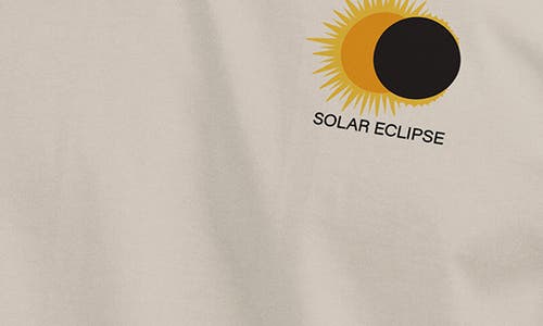 Riot Society Solar Eclipse Graphic T-shirt In Cream