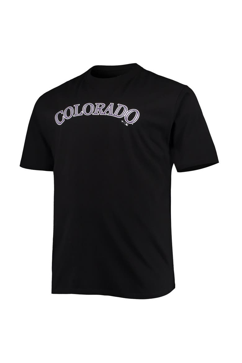 Men's Kris Bryant Black Colorado Rockies Big & Tall Name & Number T-Shirt, Alternate, color, Black