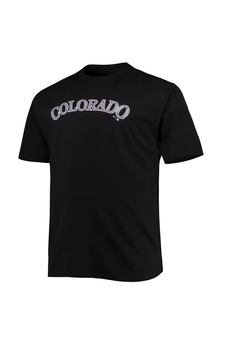 PROFILE Men's Kris Bryant Black Colorado Rockies Big & Tall Name & Number T-Shirt, Alternate, color, Black