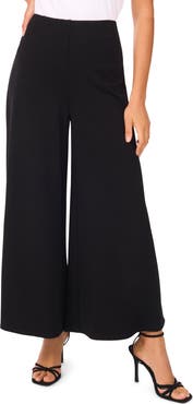 Vince Camuto Pull-On Wide Leg Ponte Pants
