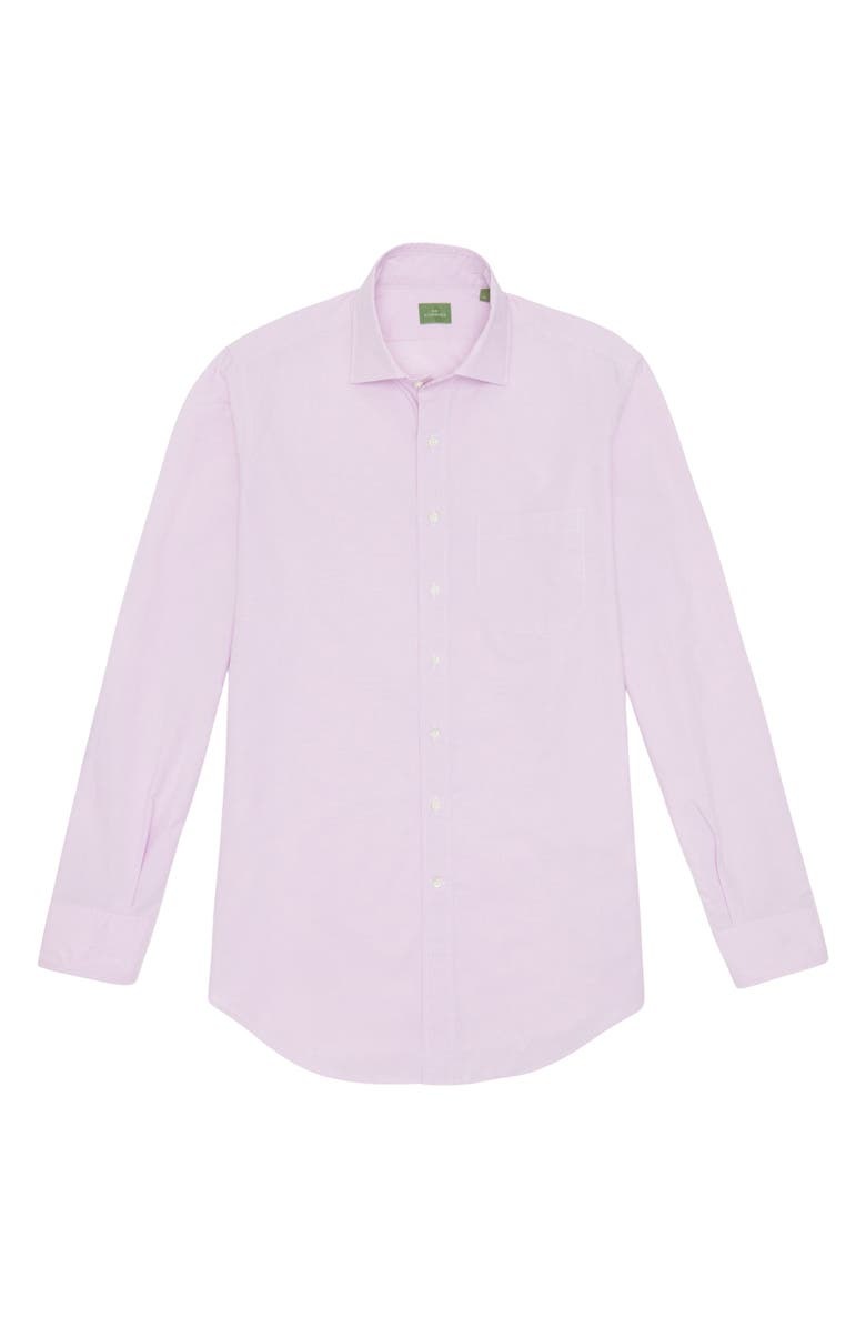 Sid Mashburn Slim Fit Microcheck Cotton Poplin Button-Up Shirt, Alternate, color, Orchid Micro Gingham Poplin