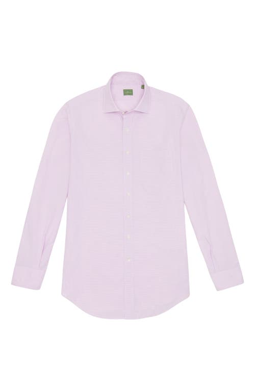 Sid Mashburn Slim Fit Microcheck Cotton Poplin Button-up Shirt In Orchid Micro Gingham Poplin