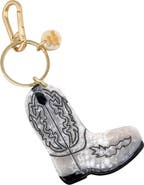 Solar Eclipse Hand Painted Cowboy Boot Key Chain Bag Charm