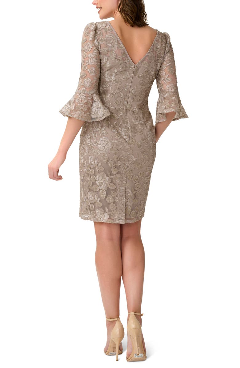 Adrianna Papell Rosie Embroidered Cocktail Dress, Alternate, color, 