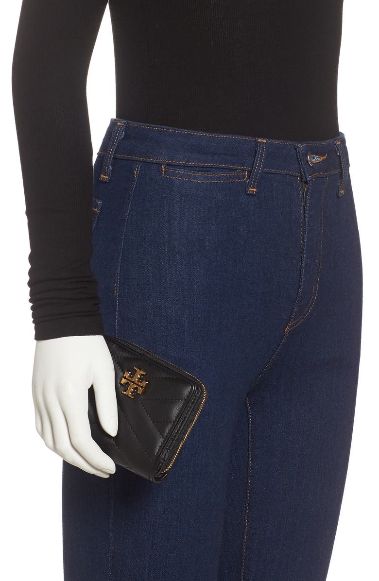 Tory Burch Kira Chevron Quilted Bifold Wallet, Alternate, color, 