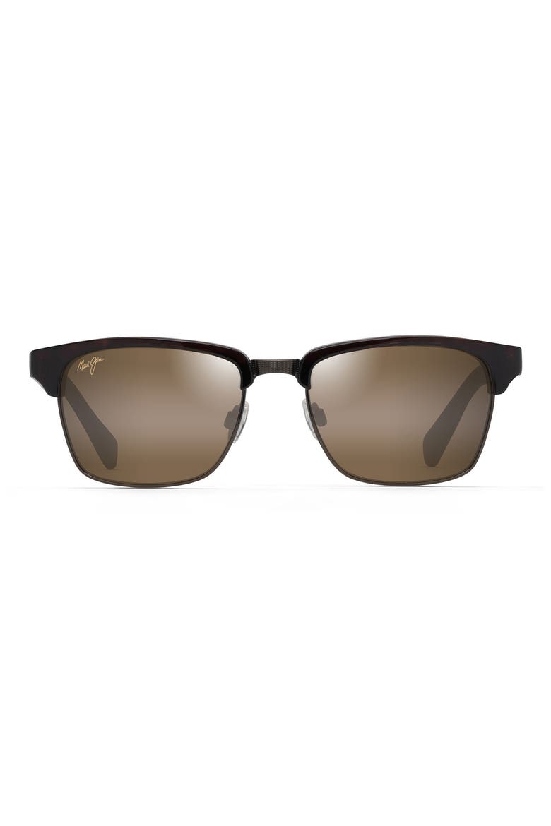 Kawika 54mm PolarizedPlus®2 Rectangular Sunglasses, Main, color, TORTOISE/ GOLD