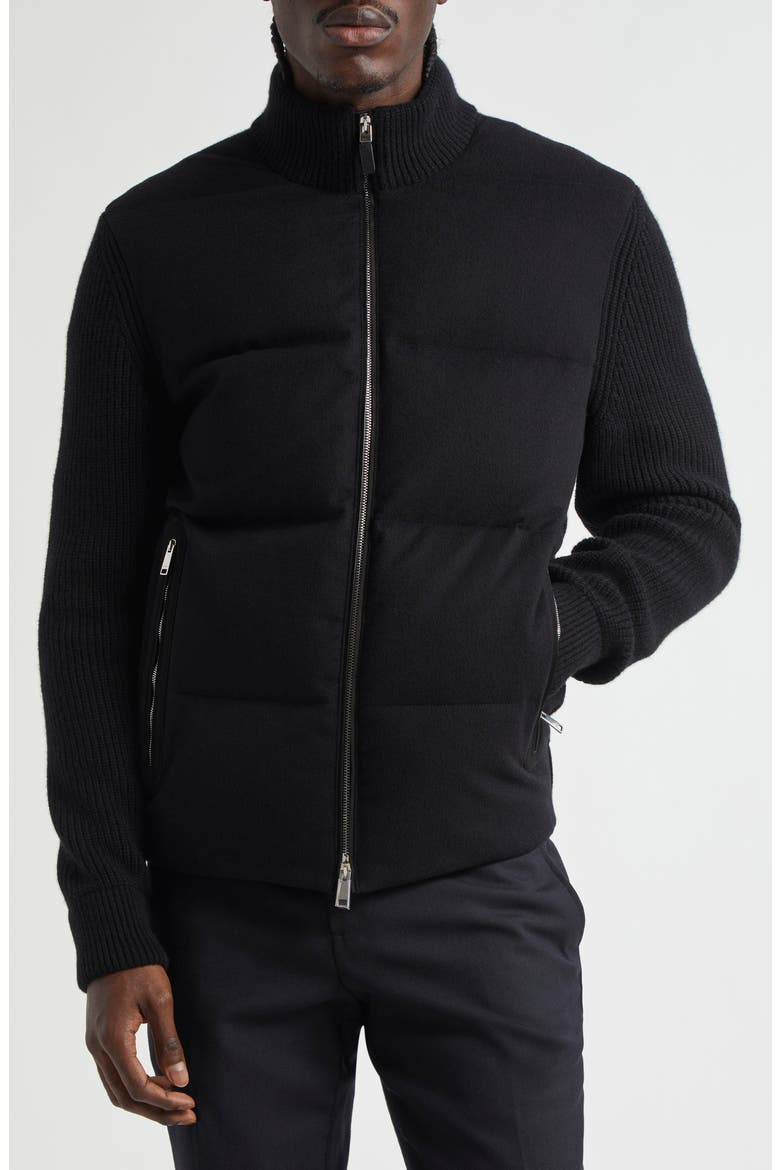 Oasi Cashmere Down Puffer Jacket, Main, color, BLACK