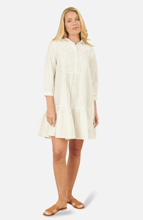 Cotton Flower Tunic Dress