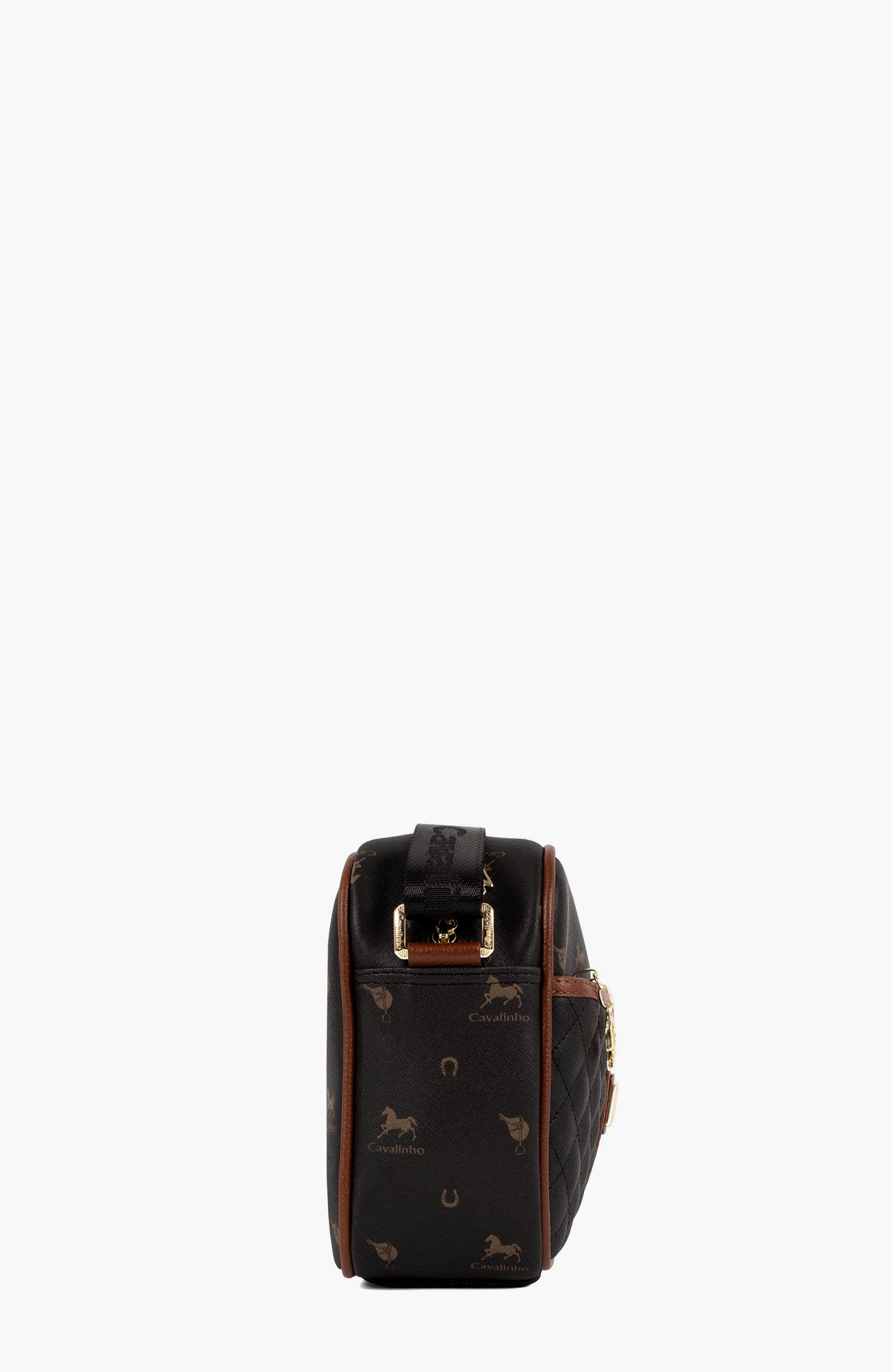 Di Cavallo Crossbody Bag 324, Alternate, color, Black / Brown