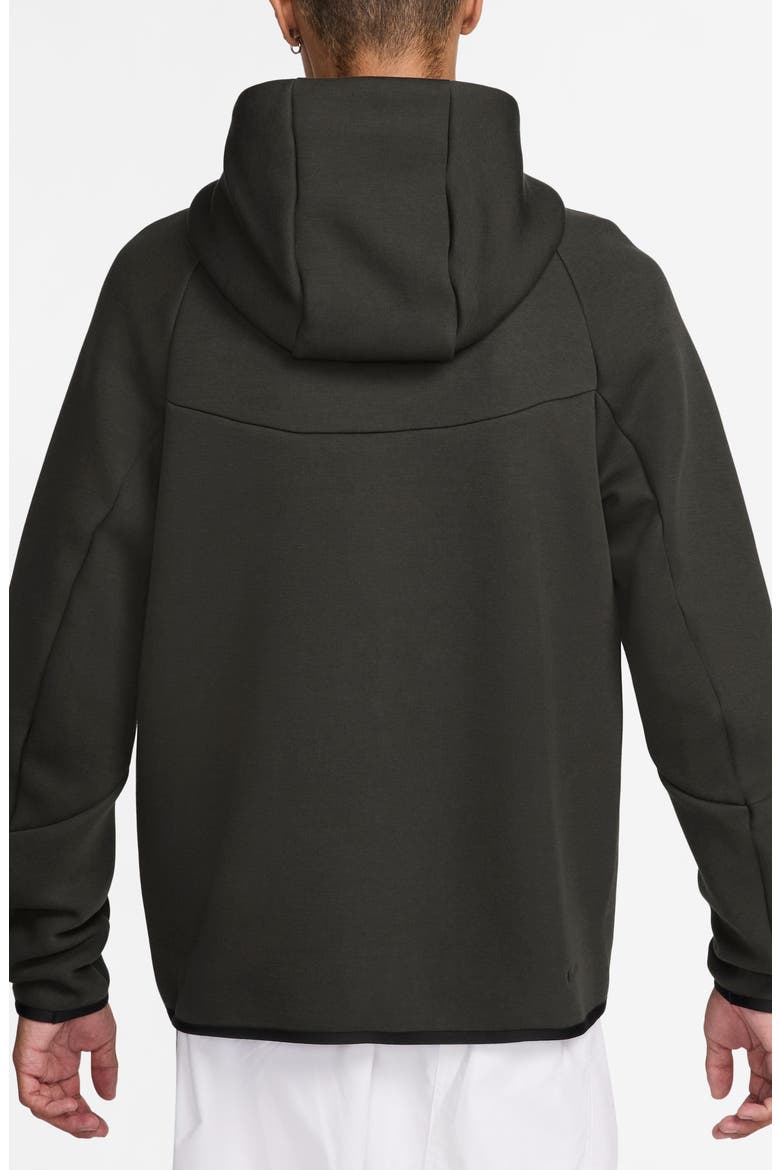 Tech Windrunner Zip Hoodie, Alternate, color, SEQUOIA/ BLACK