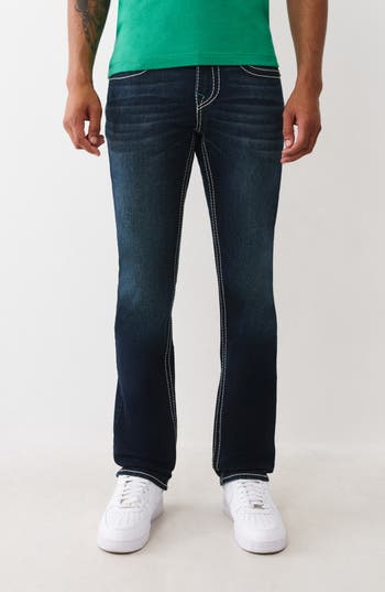 True Religion Ricky Big T Straight Leg Jeans In Blue