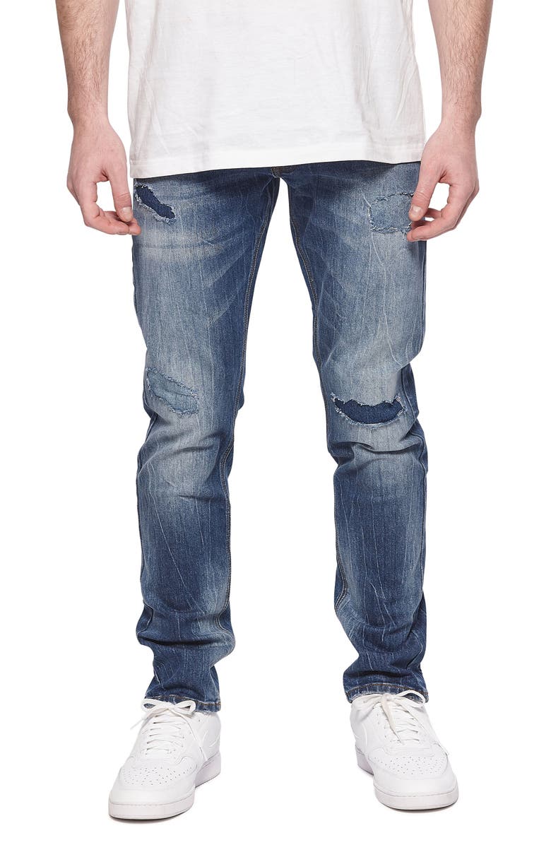 elevenparis Slim Straight Leg Jeans, Main, color, 