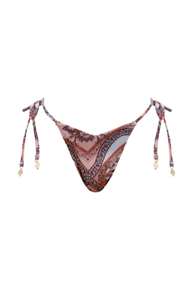 Coral Bikini Bottom, Main, color, Red Mosaic