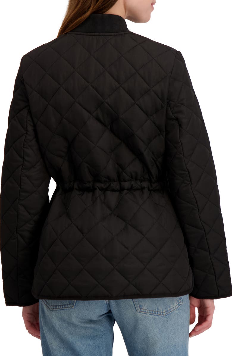 Laundry by Shelli Segal Diamond Quilted Jacket, Alternate, color, Black
