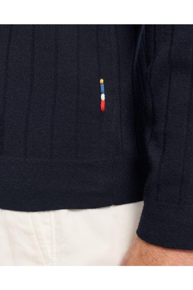 Bastian Classic-Fit Knitted Shirt, Alternate, color, NIGHT IRIS
