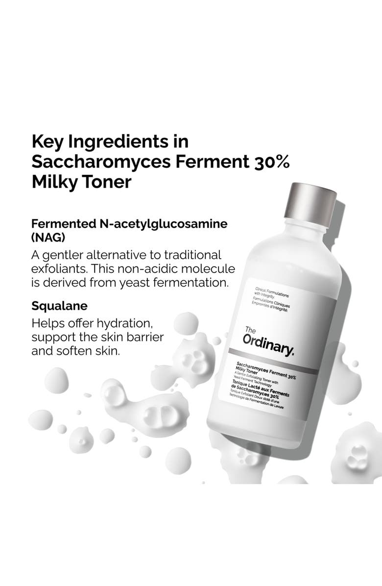 The Ordinary Saccharomyces Ferment 30% Milky Toner for Gentle Exfoliation & Hydration, Alternate, color, 