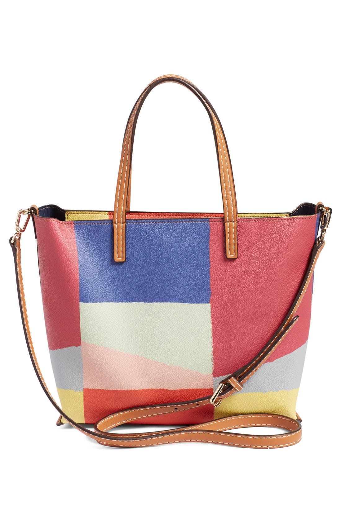 'Small Kerrington Square' Tote, Alternate, color, RED CANYON COLORSCAPE