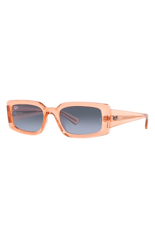 Ray Ban Womens Orange Rb4395 Kiliane Rectangle-frame Transparent Acetate Sunglasses
