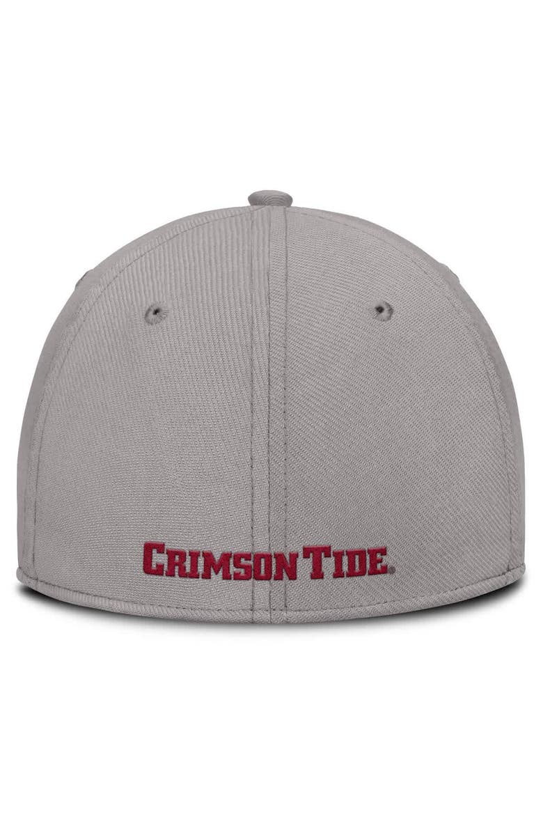 Nike Men's Nike Gray Alabama Crimson Tide 2025 On-Field Rise Performance Flex Hat, Alternate, color, 