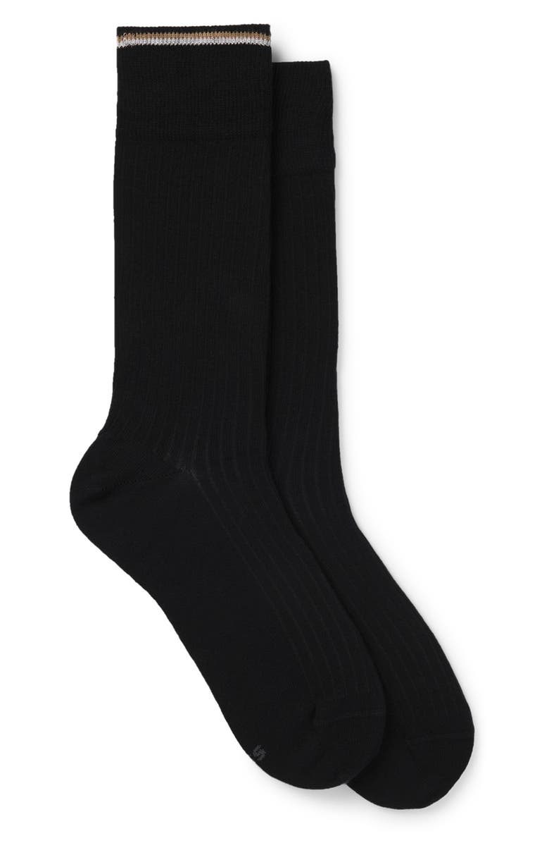 BOSS Assorted 2-Pack Crew Socks, Main, color, Black