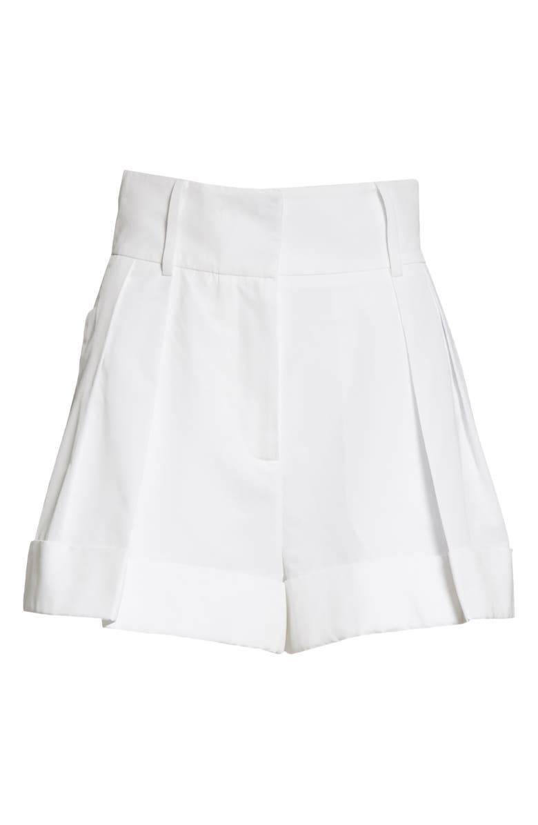 Valentino Pleated Taffeta Shorts, Alternate, color, 