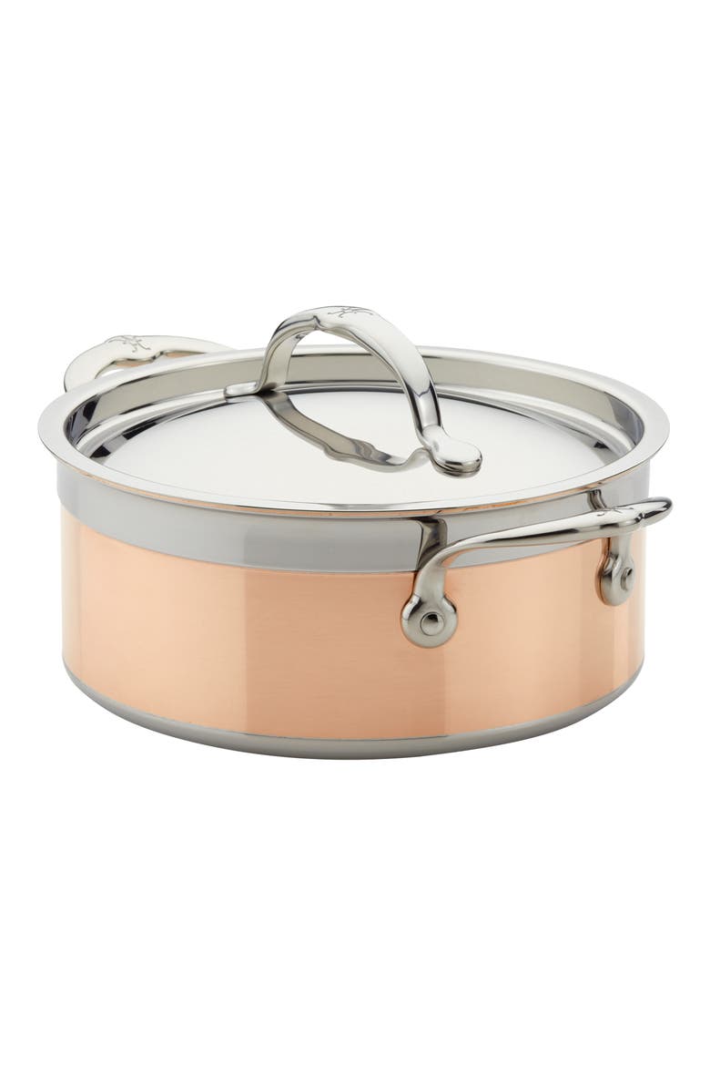 CopperBond 3-Quart Soup Pot with Lid, Alternate, color, COPPER