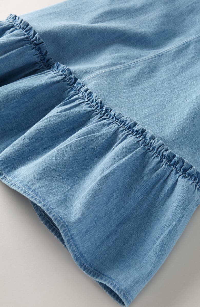Treasure & Bond Kids' Chambray Swing Dress, Alternate, color, Sun Faded Indigo Wash