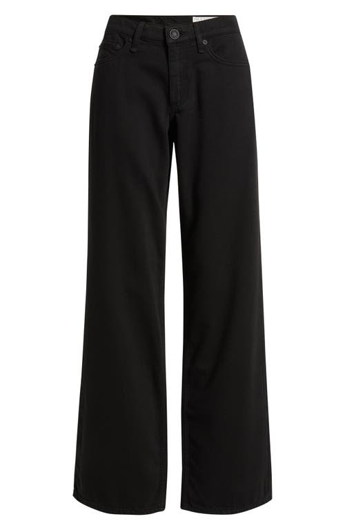Rag & Bone Saige Straight Leg Jeans In Black