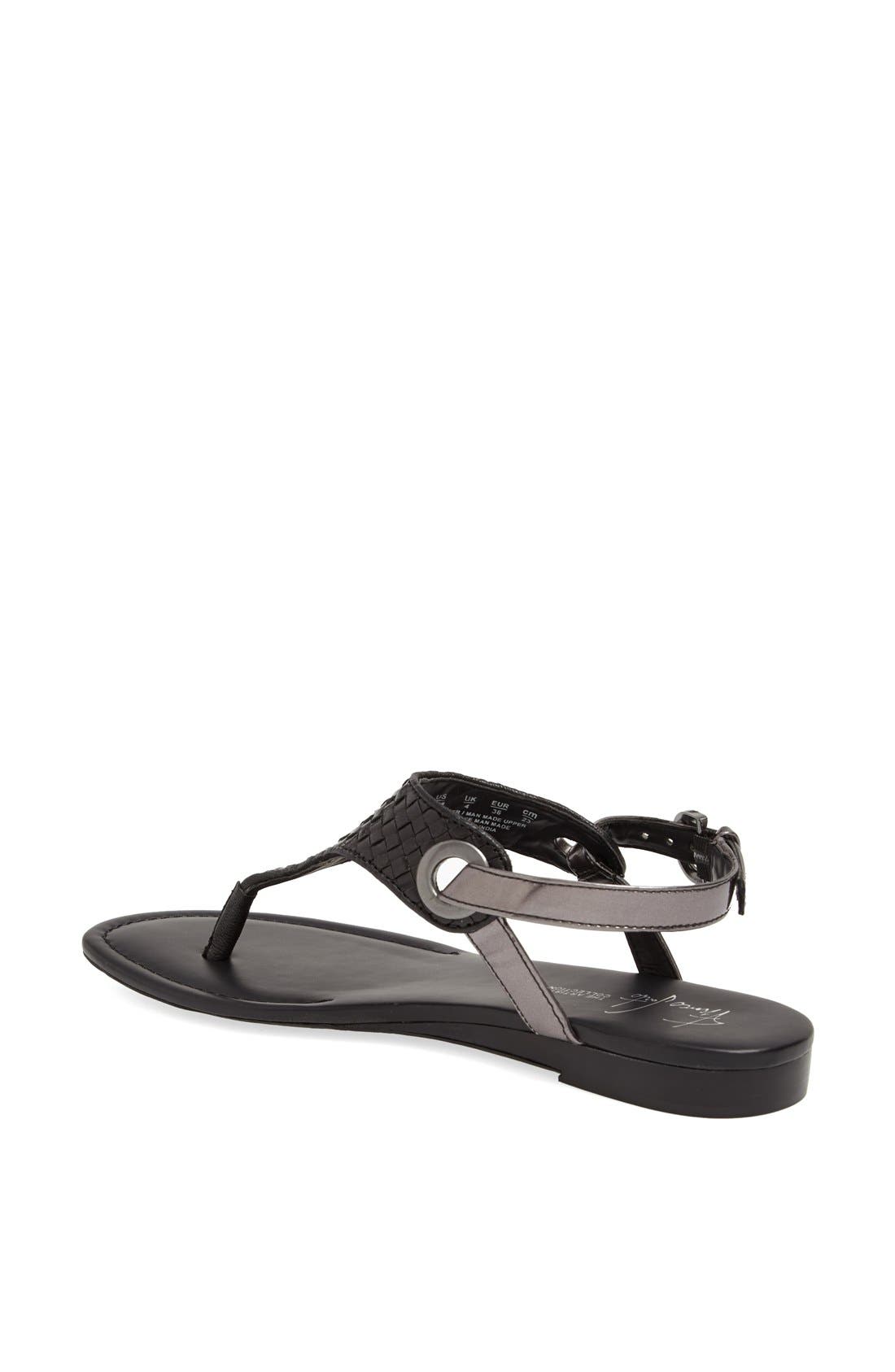 'Grip' Sandal, Alternate, color, BLACK WEAVE