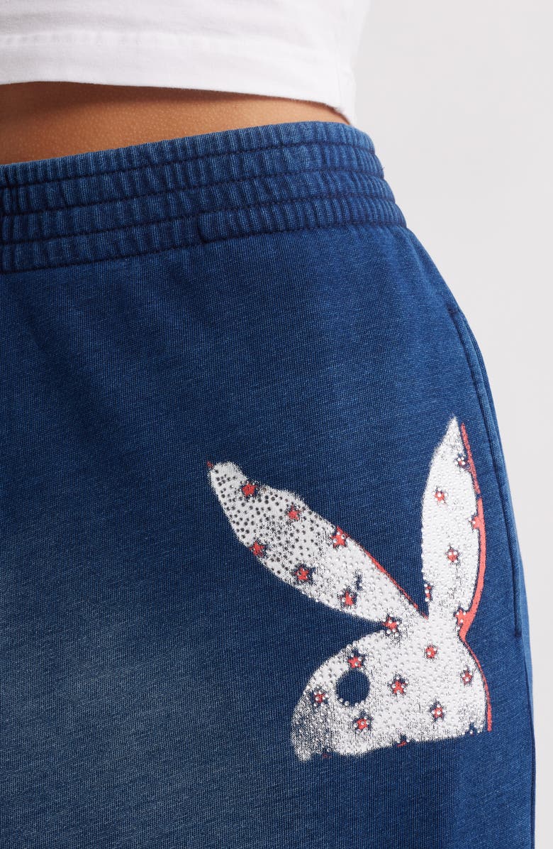 PTCL x Playboy Embellished Wide Leg Sweatpants, Alternate, color, 