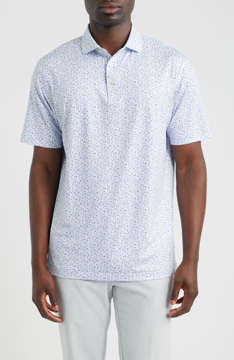 Ranch Water Floral Summer Comfort Perfomance Jersey Polo