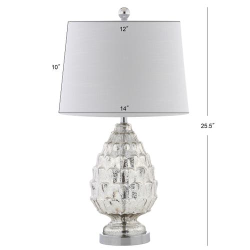 Jonathan Y Artichoke Led Table Lamp In Mercury Silver