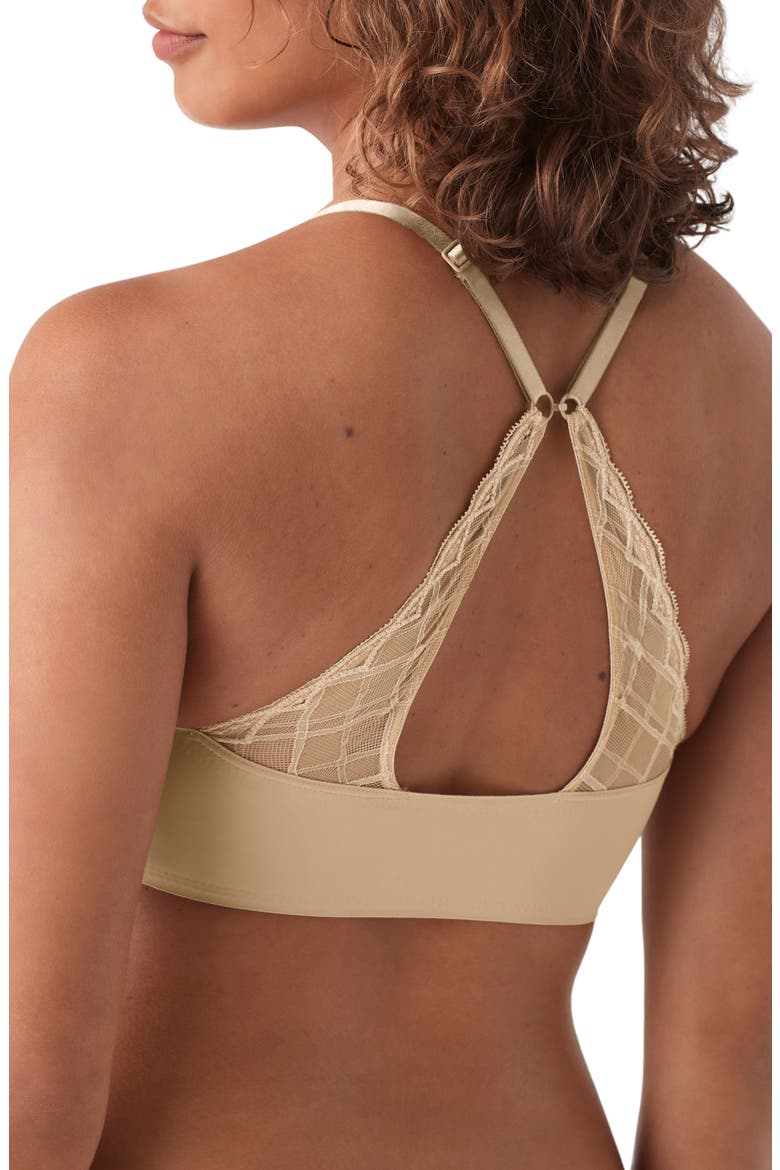 True Body Boost Triangle Lace Convertible Strap Bra, Alternate, color, DESERT