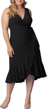 Kiyonna Laguna Sleeveless Wrap Dress
