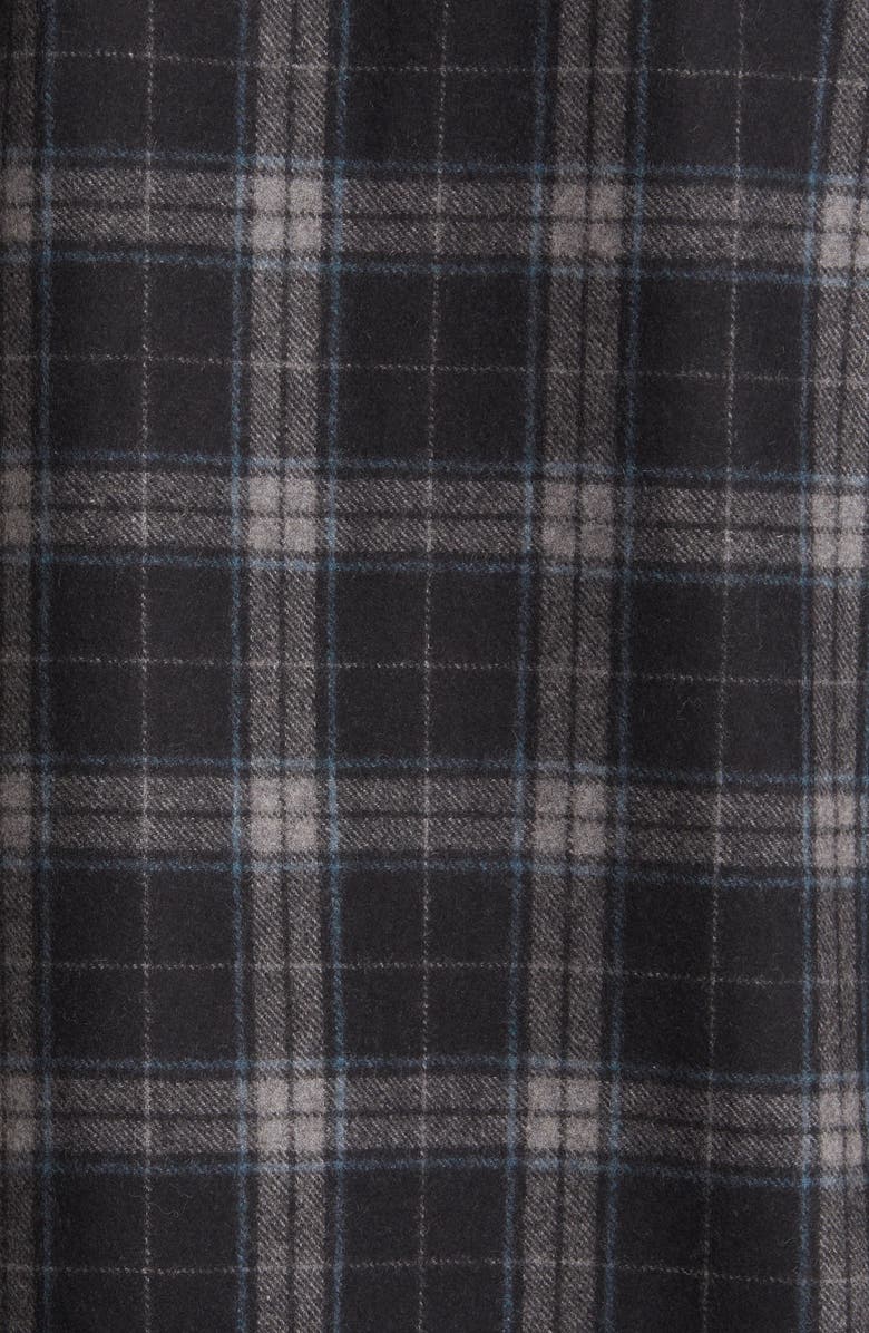 Schott NYC Plaid Wool Blend Button-Up Shirt Jacket, Alternate, color, 