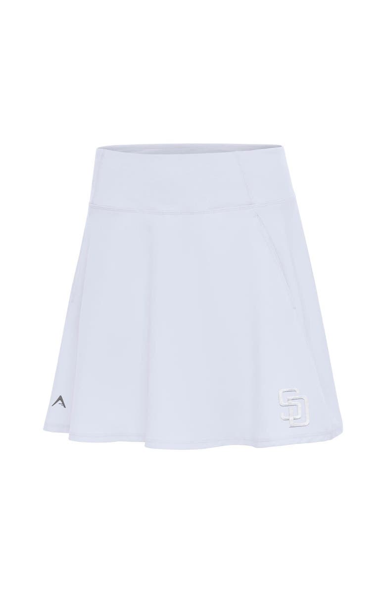 ANTIGUA Women's Antigua White San Diego Padres Chip Skort, Main, color, White