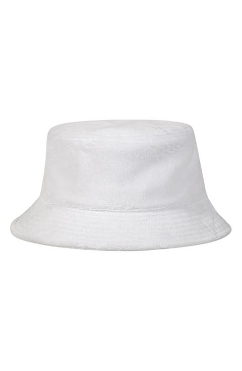 Logo Jacquard Terry Cloth Bucket Hat