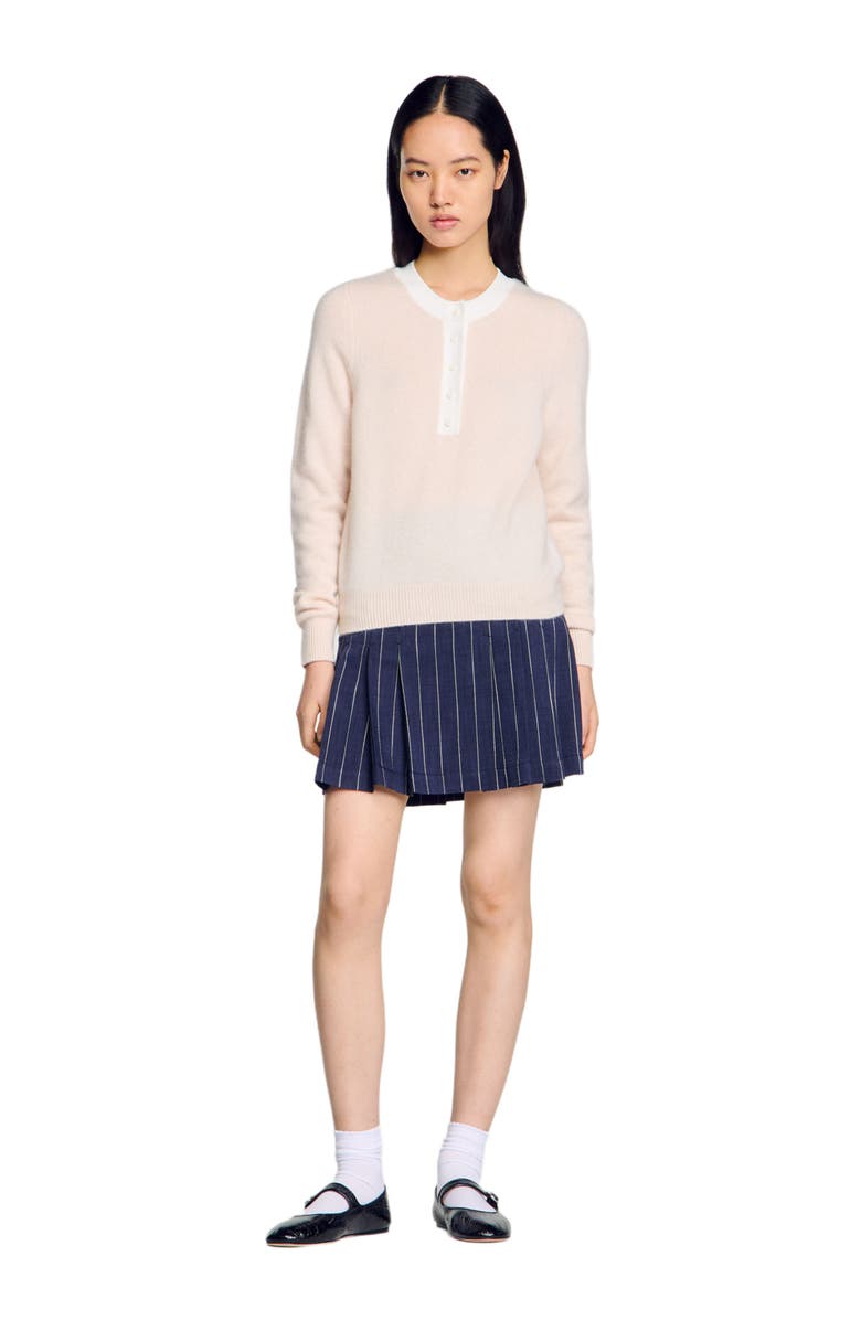 SANDRO Wool and cashmere sweater, Main, color,