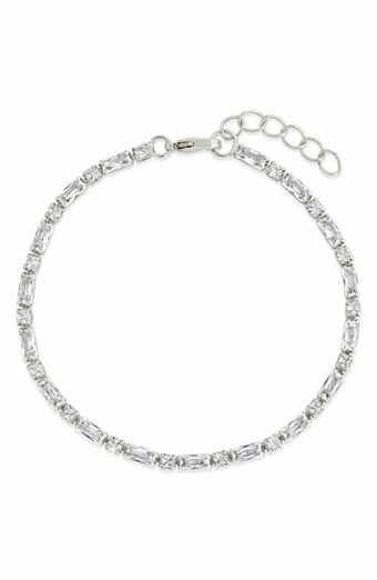 Sterling Forever Georgia Cubic Zirconia Tennis Bracelet